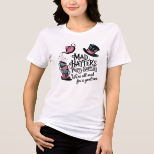 Mad Hatters Party liefert Retro Color Wonderland Tri-Blend Shirt