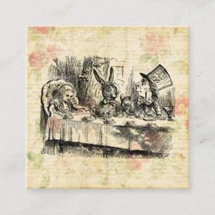 Mad Hatters Tea Party Alice im Wunderland Art Begleitkarte