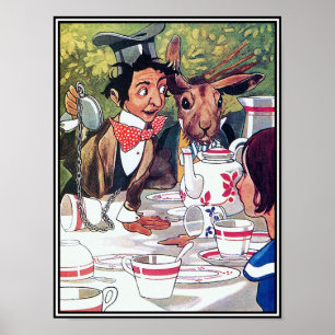 Mad Hatters Tea Party - Alice im Wunderland Poster
