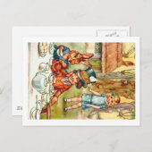 Mad Hatters Tea Party - Alice im Wunderland Postkarte (Vorne/Hinten)