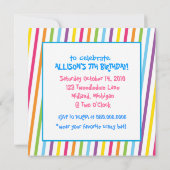 Mad Hatters Tea-Party Einladungen (Rückseite)