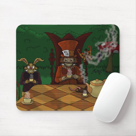 Mad Hatters Tea Party Mousepad (Mit Mouse)