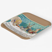 Mad Hatters Tea Party Pappteller (Gewinkelt)