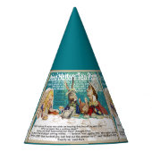 Mad Hatters Tea-Party Partyhütchen (Vorderseite)