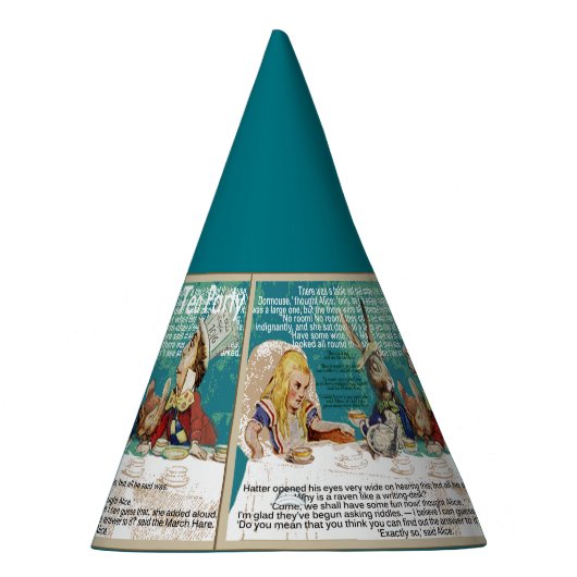 Mad Hatters Tea-Party Partyhütchen (Rechts)