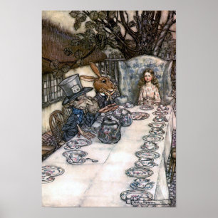 Mad Hatters Tea-Party Poster