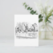 Mad Hatters Tea-Party Postkarte (Stehend Vorderseite)