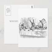 Mad Hatters Tea-Party Postkarte (Vorne/Hinten)