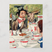 Mad Hatters Tea-Party Postkarte (Vorderseite)