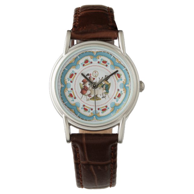 Mad Hatters Tea Party Women's Watch Armbanduhr (Vorderseite)