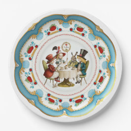 Mad Hatters Tee Party Plate - Alice im Wunderland Pappteller