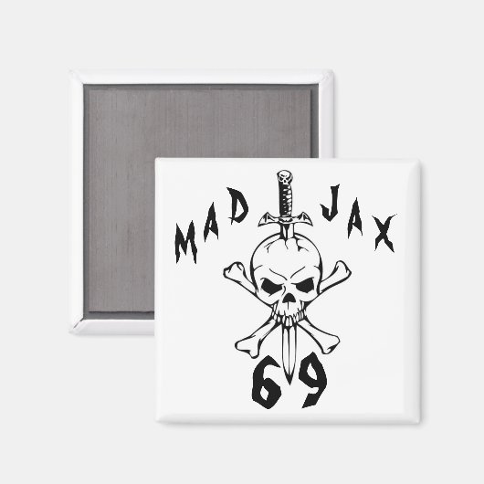 Mad Jax 69 Schädel Magnet (Vorderseite/Rückseite)