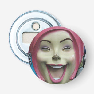 Mad Laughing Mannequin ~ Uncanny Valley Girl Flaschenöffner