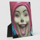 Mad Laughing Mannequin ~ Uncanny Valley Girl Fotoplatte (Seite)