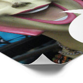 Mad Laughing Mannequin ~ Uncanny Valley Girl Poster (Ecke)