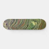 Mad Liebe 1 Wild Green Abstrakt Skateboard Deck (Horizontal)