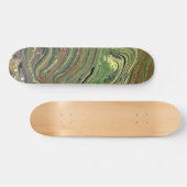 Mad Liebe 1 Wild Green Abstrakt Skateboard Deck (Horizontal)