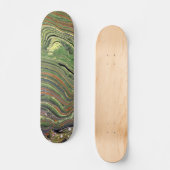 Mad Liebe 1 Wild Green Abstrakt Skateboard Deck (Vorderseite)