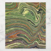 Mad Liebe 1 Wild Grüne Abstrakte Weinflasche Weinetikett (Einzelnes Label)