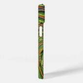 Mad Liebe 3 Green Strip Abstrakt Phone Case (Rückseite / Rechts)