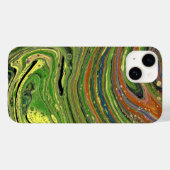 Mad Liebe 3 Green Strip Abstrakt Phone Case (Rückseite (Horizontal))