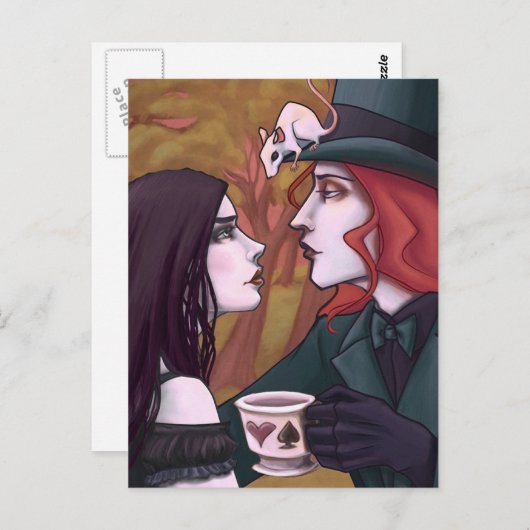 Mad Liebe Postkarte (Vorne/Hinten)