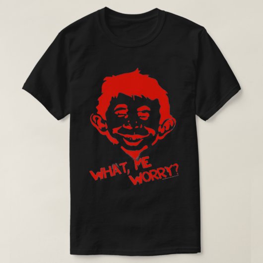 Mad Magazine What Me Worry Premium  T-Shirt (Design vorne)