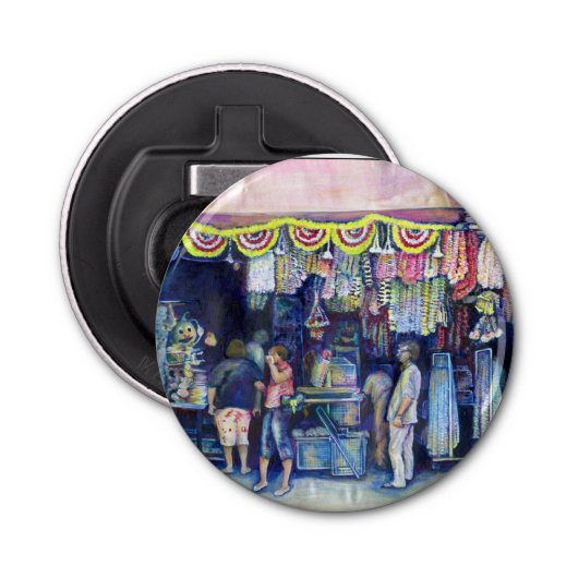 Mad Man on Market and Main, Singapur Flaschenöffner (Vorderseite)