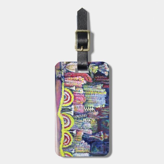 Mad Man on Market and Main, Singapur Gepäckanhänger (Vorderseite vertikal)