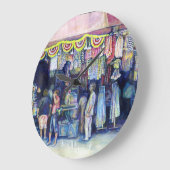 Mad Man on Market and Main, Singapur Große Wanduhr (Winkel)