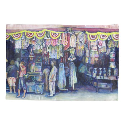 Mad Man on Market and Main, Singapur Kissenbezug (Rückseite)