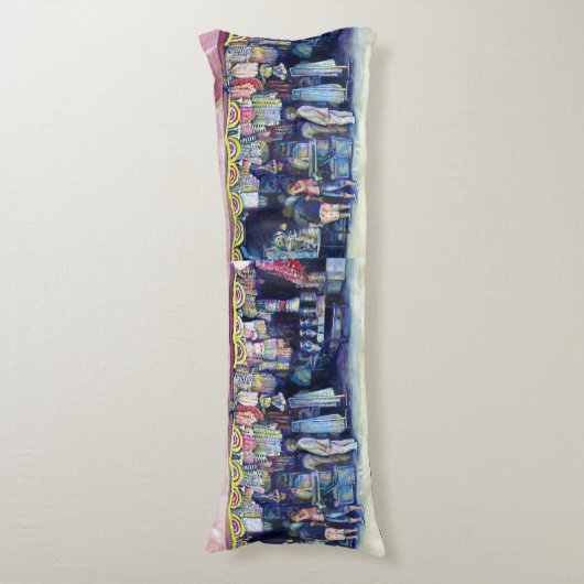 Mad Man on Market and Main, Singapur Seitenschläferkissen (Vorderseite Vertikal)