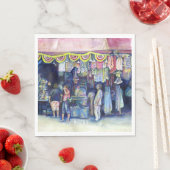 Mad Man on Market and Main, Singapur Serviette (Beispiel)