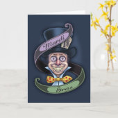 Mad Mardi Gras Karte (Gelbe Blume)