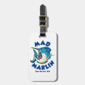 Mad Marlin Luggage Tag Gepäckanhänger (Vorderseite vertikal)
