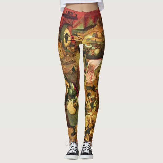 Mad Meg By Hieronymus Bosch Leggings (Vorderseite)