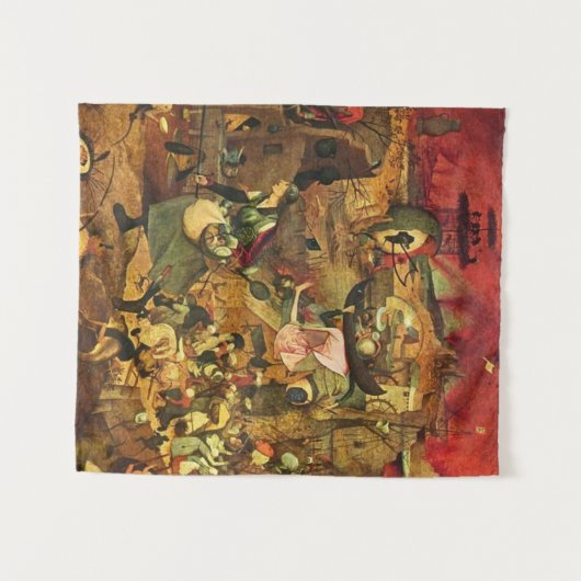 Mad Meg By Hieronymus Bosch Wandteppich (Vorderseite (Horizontal))