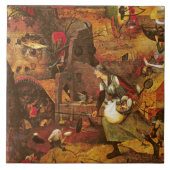 Mad Meg (Dull Gret), Pieter Bruegel Fliese (Vorderseite)