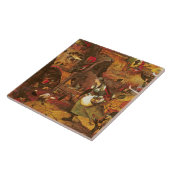 Mad Meg (Dull Gret), Pieter Bruegel Fliese (Seite)