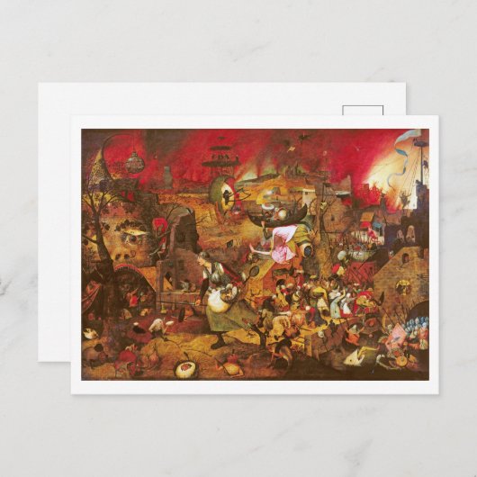 Mad Meg (Dull Gret), Pieter Bruegel Postkarte (Vorne/Hinten)
