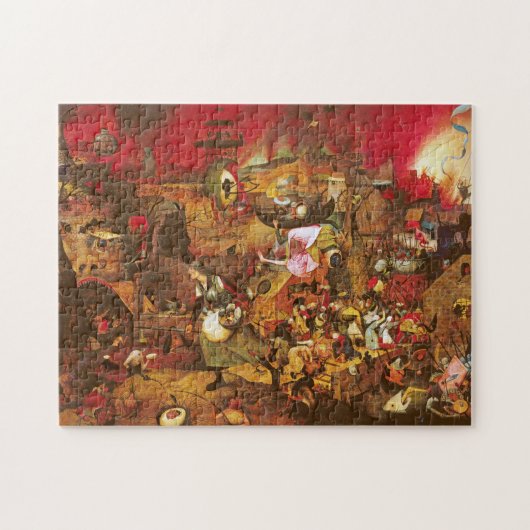 Mad Meg (Dull Gret), Pieter Bruegel Puzzle (Horizontal)