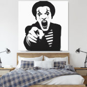 Mad Mime Leinwanddruck (Insitu (Schlafzimmer))