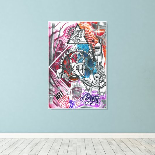 Mad Mix Leinwanddruck (Insitu (Holzboden))