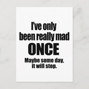 Mad Once Postkarte