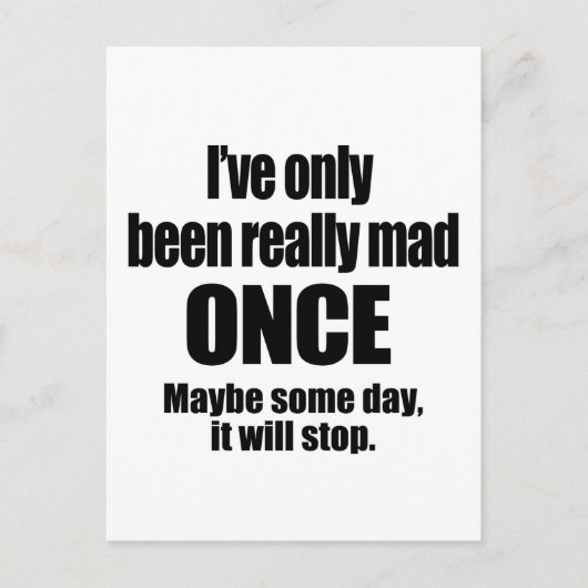 Mad Once Postkarte (Vorderseite)