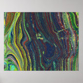 Mad Passion 1 Wilde Streifen Abstraktes Poster dru (Vorne)