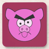 Mad Pig benutzerdefinierte Untersetzer (Vorderseite)