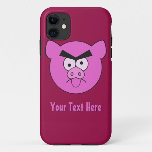 Mad Pig iPhone Gehäuse Case-Mate iPhone Hülle (Rückseite)