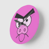 Mad Pig wall clock Runde Wanduhr (Winkel)