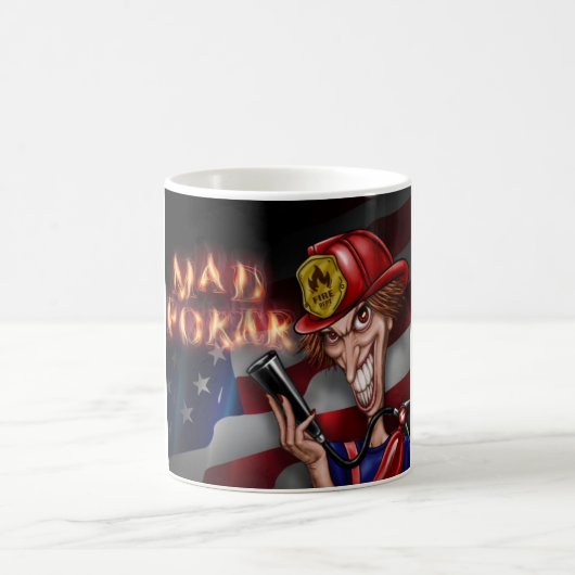 MAD Poker Fireman Kaffee Tasse (Mittel)